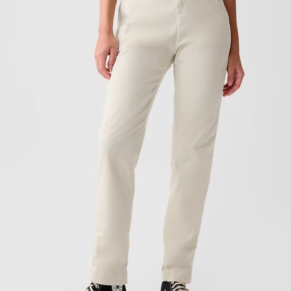 GAP Mid Rise Downtown Khakis Chino Beige Ankle Pants Size 2, NWT! - Picture 2 of 10